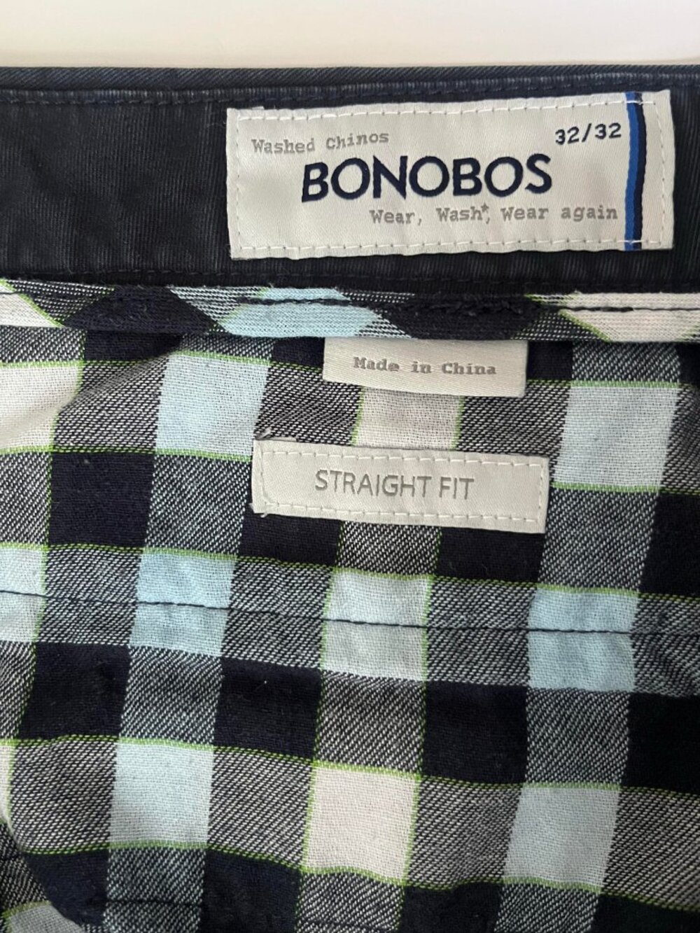 BONOBOS Washed Chinos, Navy, 32/32 - Picture 9 of 10